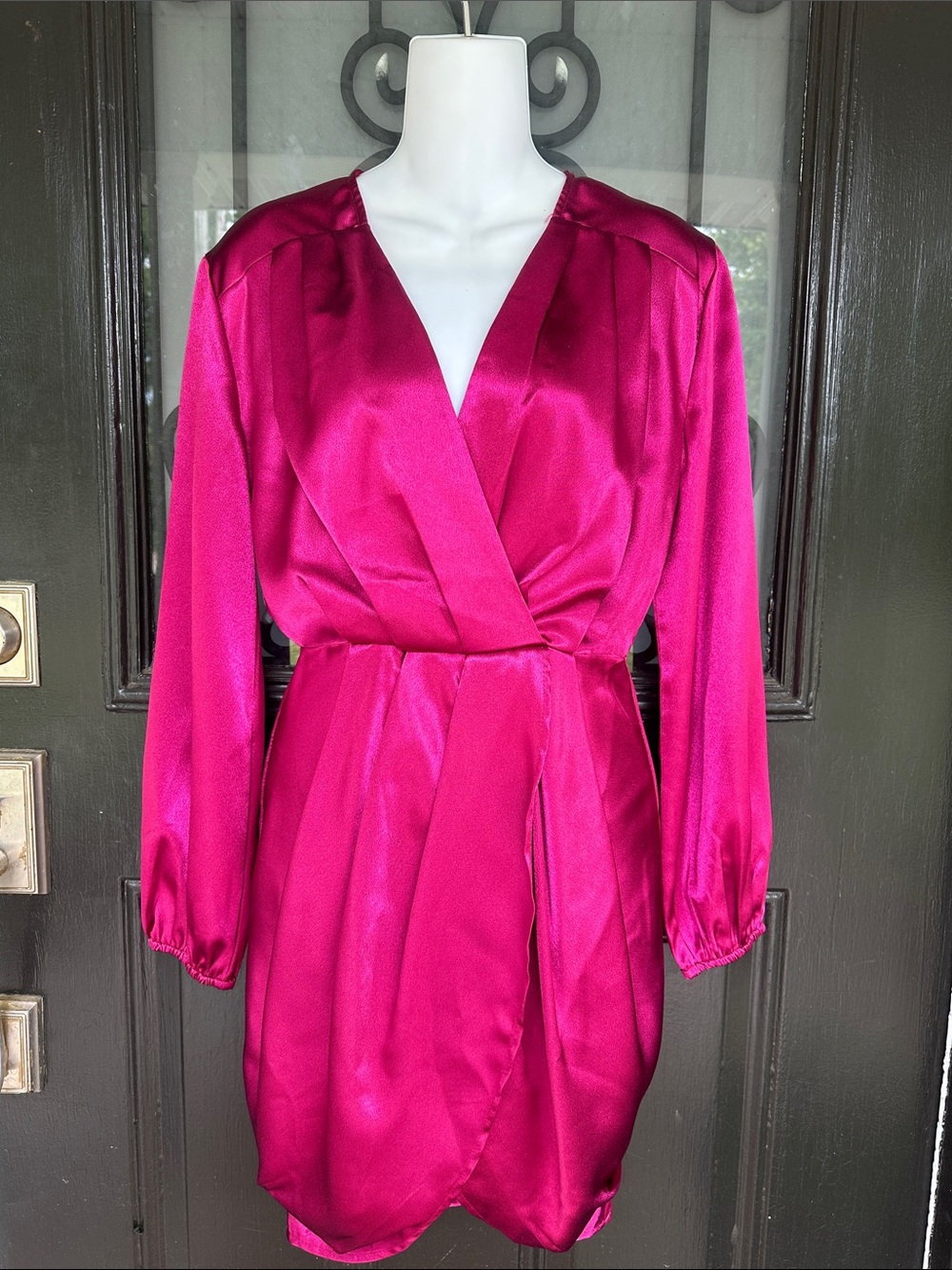 NWT Wine and Dine Satin Dress